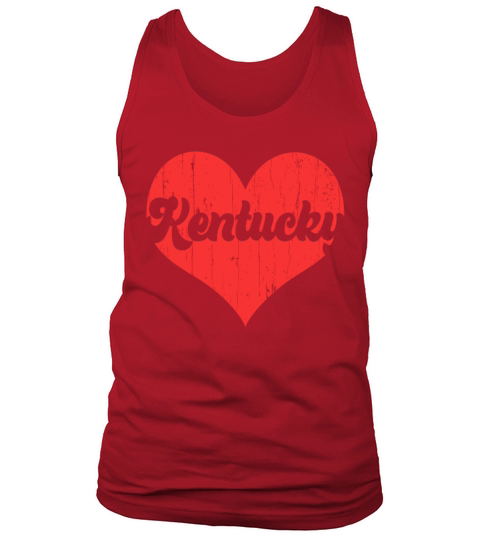 America Citizen US State Flag Heart Love Kentucky Tank Top Unisex