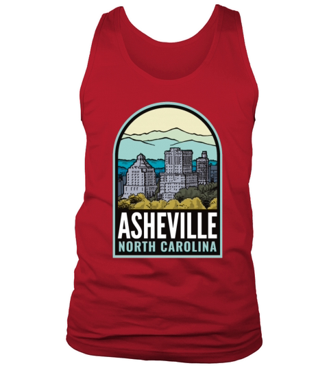 Asheville North Carolina Historic Downtown Vintage Tank Top Unisex