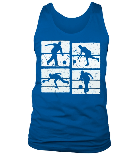 Bowler Silhouette Distressed Bowling Tank Top Unisex