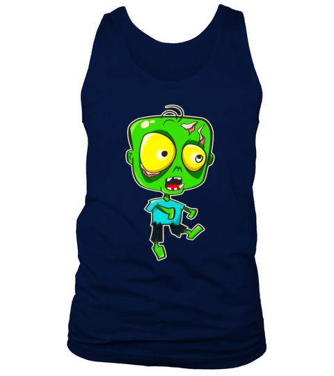 Cartoon Zombie Funny Horror Ghoul Halloween Tank Top Unisex