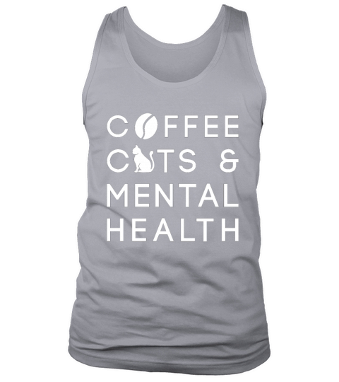 Coffee Cats Mental Health Anxie Coffee Drinker Tank Top Unisex