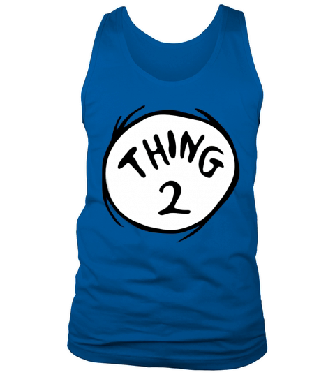 Dr Seuss Thing 2 Emblem RED Tank Top Unisex
