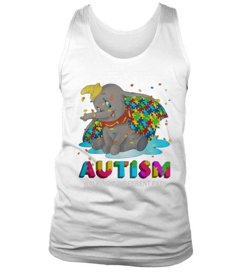 Dumbo Autism walking a different path Tank Top Unisex