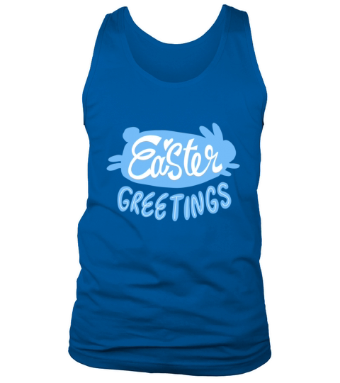 Easter Greetings Quote Badge Tank Top Unisex