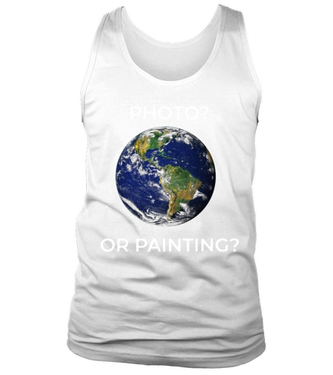 Flat earth New Theoty or relativity - Photo or painting Tank Top Unisex