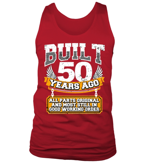 Funny 50th Birthday Shirt Saying Age 50 Year Joke Tank Top Unisex