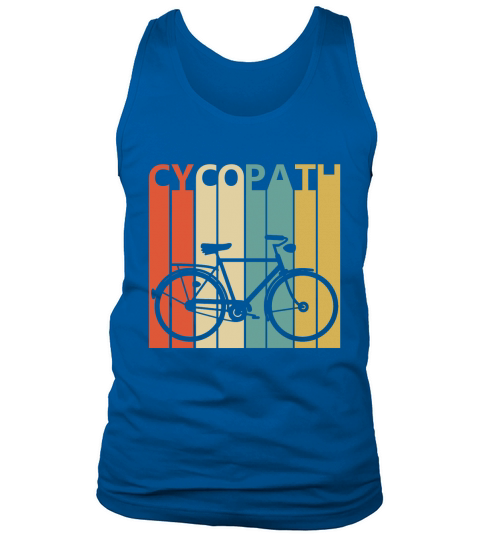 Funny Vintage Cycopath Bicycle Tank Top Unisex