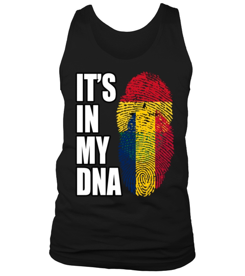 Ghanaian And Chadian Mix Heritage DNA Flag Tank Top Unisex