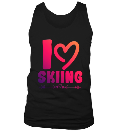 I love skiing Tank Top Unisex