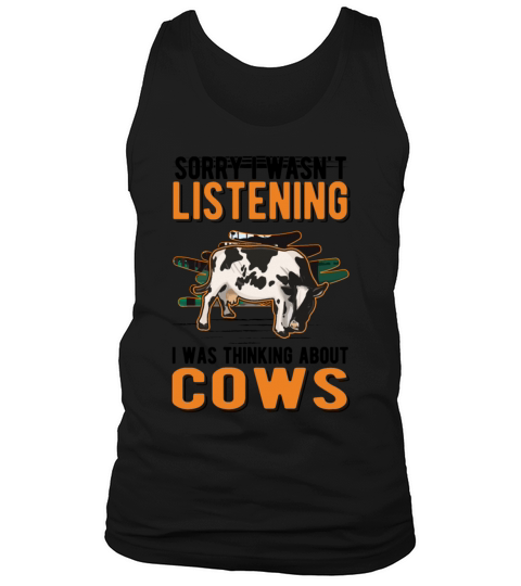 I Was Thinking About Cows Rinder Cow Tank Top Unisex