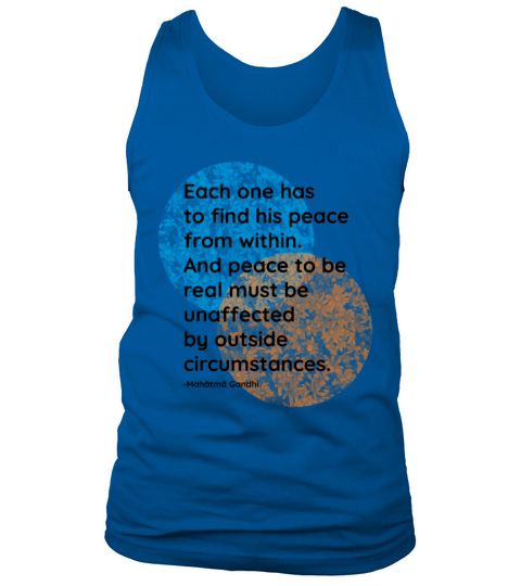 Mahatma Gandhi Peace Quotes Tank Top Unisex