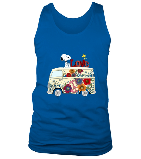 PEACE AND LOVE ARE ALL WE NEED VOLKSWAGEN BUS SNOOPY SHIRTS Tank Top Unisex