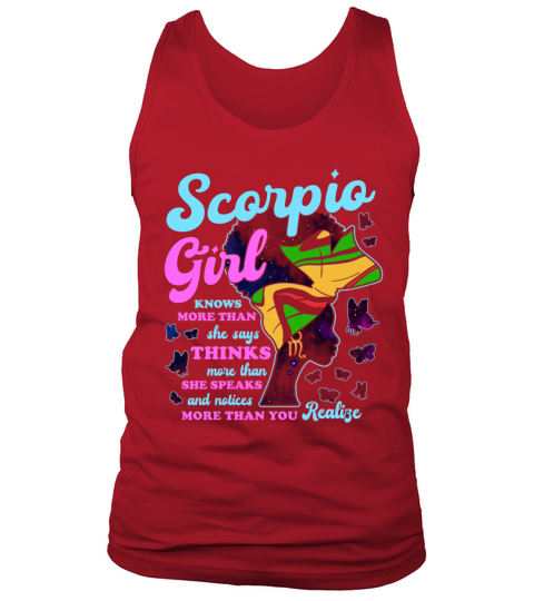 Scorpio Zodiac Proud Melanin Tank Top Unisex