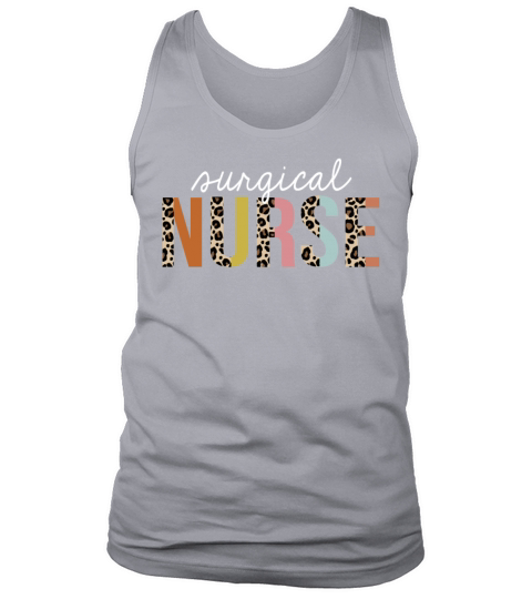 Surgical Nurse Colorful Leopard Print Funny Tank Top Unisex