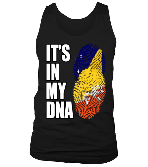 Tokelauan And Bhutanese Mix Heritage DNA Flag Tank Top Unisex