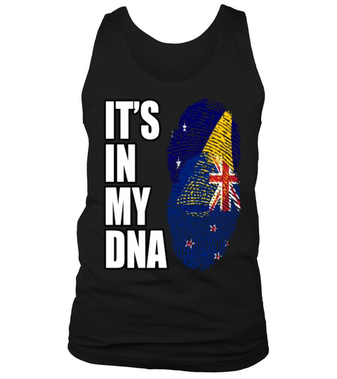 Tokelauan And New Zealand Mix Heritage DNA Flag Tank Top Unisex