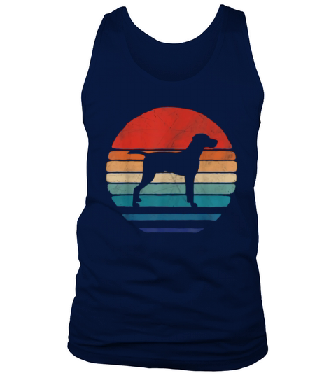 Vintage Retro 70s Vizsla Dog Tank Top Unisex