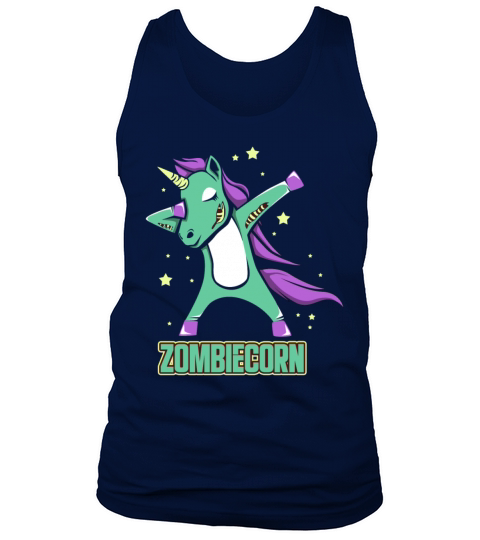 Zombiecorn Zombie Unicorn Dabbing Unicorn Hallowee Tank Top Unisex