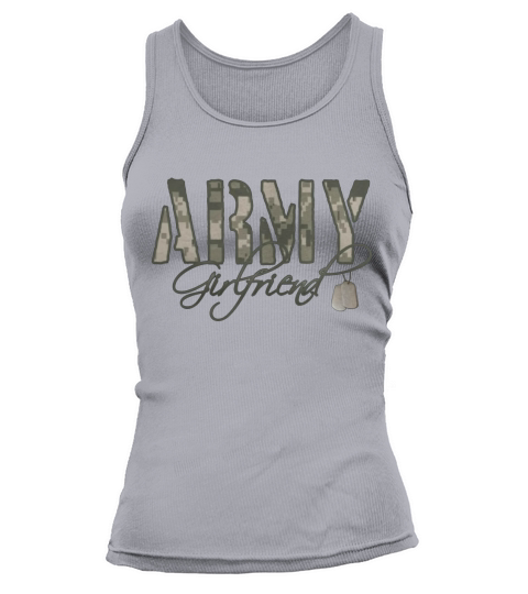 Black Army Girlfriend- Dog Tags Womens T-Shirts Tank top Woman