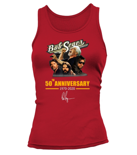Bob Seger 50th Anniversary 1970-2020 Signature shirt Tank top Woman