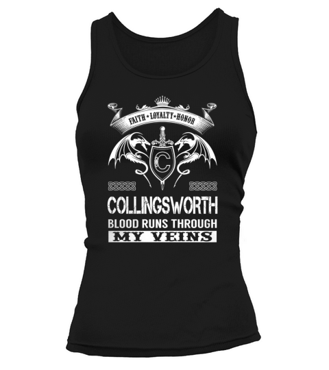 COLLINGSWORTH Last Name, Surname Tshirt Tank top Woman