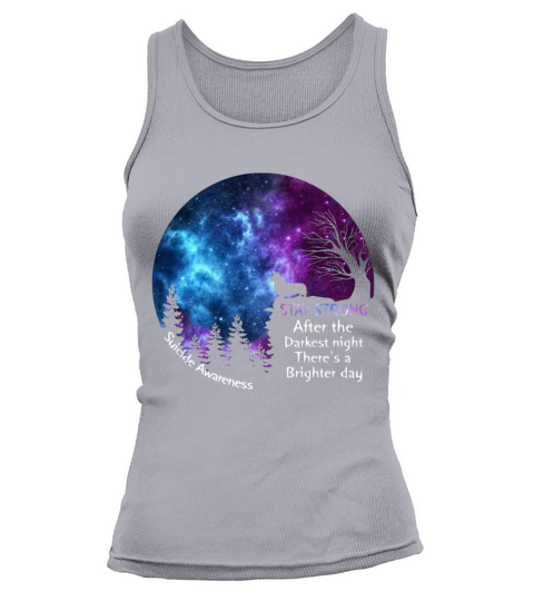 Corgi Suicide Awareness Stay Strong Darkest Night Tank top Woman