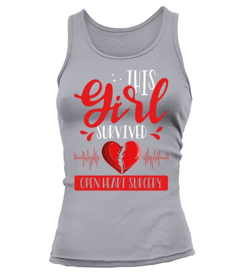 Coronary Bypass ArteryOpen Heart Surgery Survivor Tank top Woman
