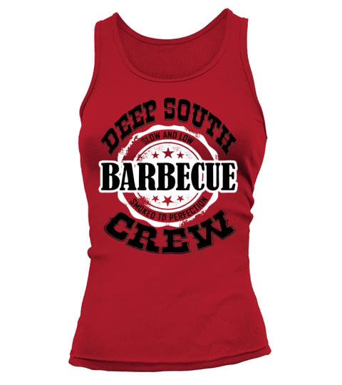 Deep South Barbecue Crew Low and Slow Smoked BBQ Tank top Woman