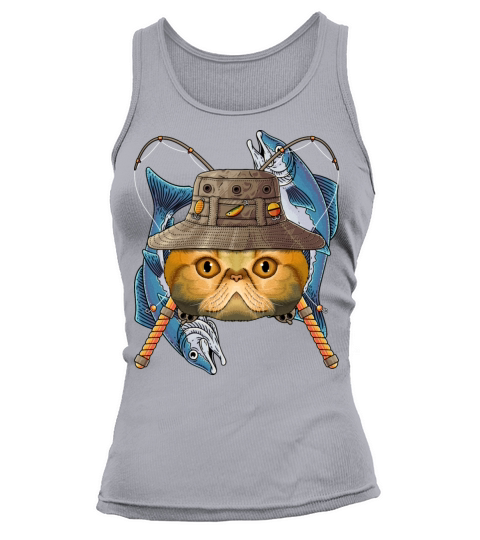 Fishing Exotic Shorthair Outdoor Fisherman Cat Fly Tank top Woman