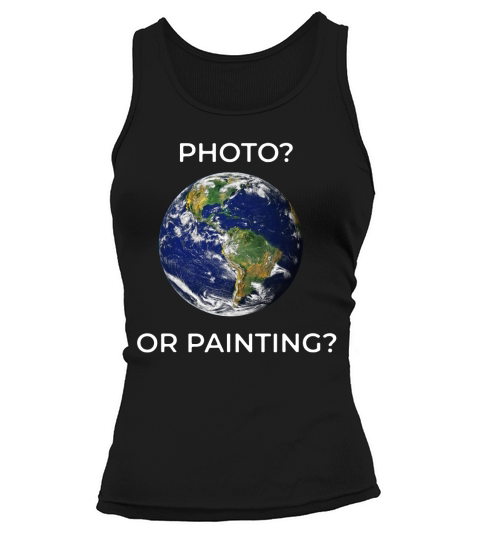 Flat earth New Theoty or relativity - Photo or painting Tank top Woman