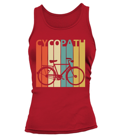 Funny Vintage Cycopath Bicycle Tank top Woman