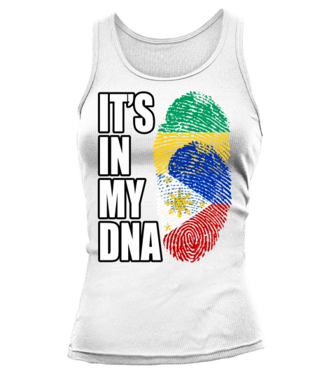 Gambian And Filipino Mix Heritage DNA Flag Tank top Woman