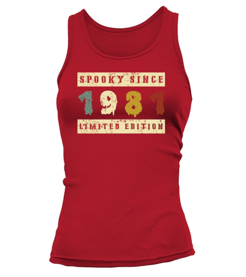 Halloween Spooky Since 1981 Retro Birth Year Tank top Woman