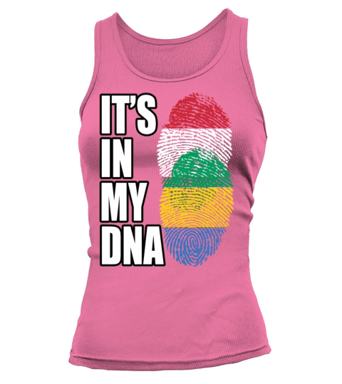 Hungarian And Gabonese Mix Heritage DNA Flag Tank top Woman