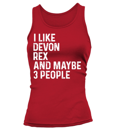 I Like Devon Rex And Maybe 3 People Cat Lover Tank top Woman