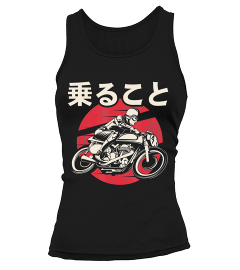 Japanese Motorcycle Rider Vintage Biker Aesthetic Tank top Woman
