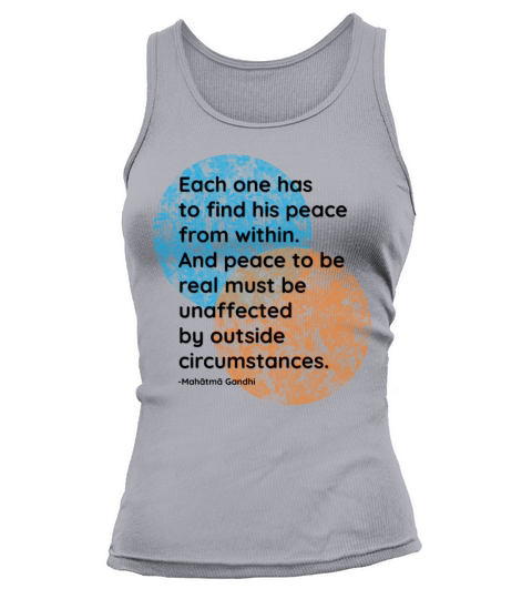 Mahatma Gandhi Peace Quotes Tank top Woman