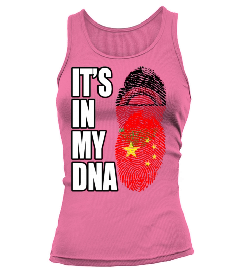 Malawian And Chinese Mix Heritage DNA Flag Tank top Woman
