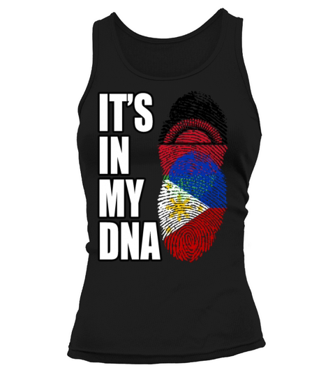 Malawian And Filipino Mix Heritage DNA Flag Tank top Woman