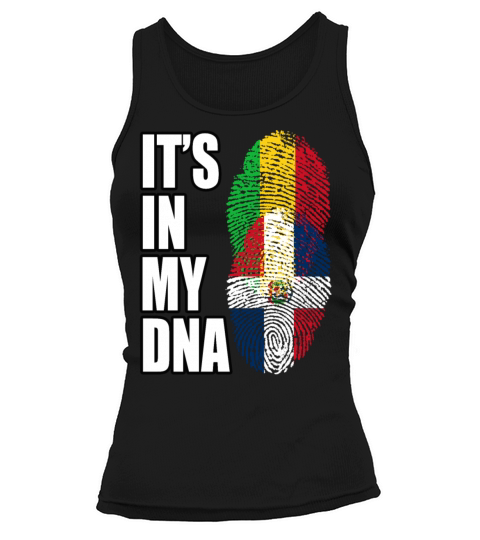 Malian And Dominican Mix Heritage DNA Flag Tank top Woman
