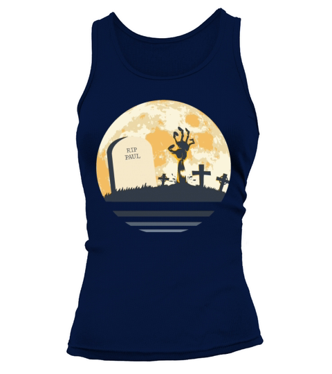 PAUL Grave Tombstone Halloween Zombie Spooky Tank top Woman