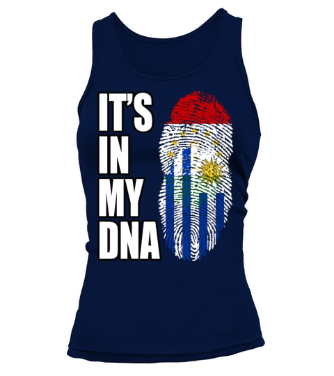 Tajikistani And Uruguayan Vintage Heritage DNA Fla Tank top Woman