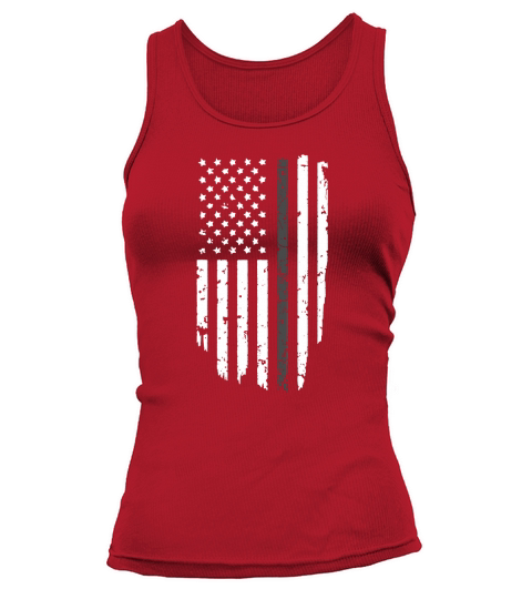 Thin Grey Line American Flag Correctional shirt Tank top Woman