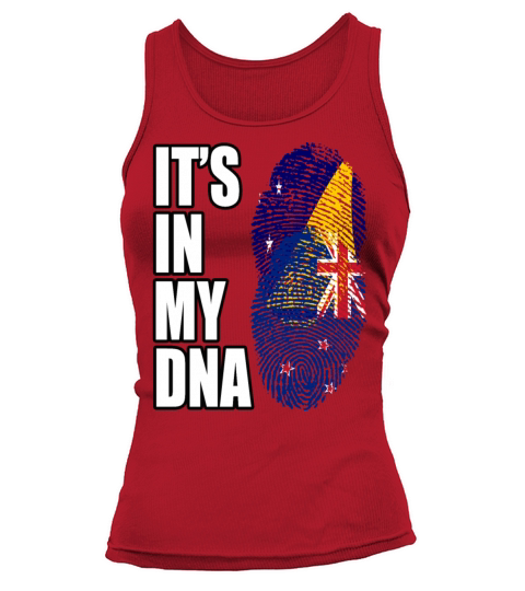 Tokelauan And New Zealand Mix Heritage DNA Flag Tank top Woman