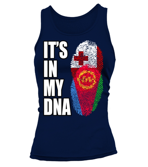 Tongan And Eritrean Mix Heritage DNA Flag Tank top Woman