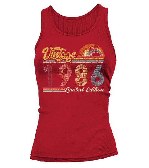 Vintage "Limited Edition" Vintage 1986 Birthday Tank top Woman
