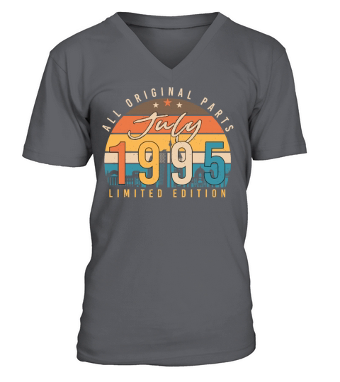1995 July Vintage V-Neck T-shirt