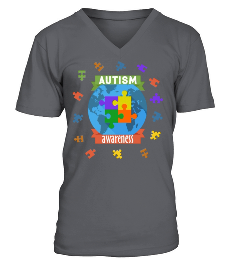 Autism Awareness Month V-Neck T-shirt