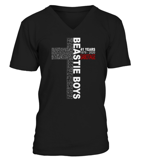 Beastie Boy 41 Years 1979-2020 Sabotage Jesus shirt V-Neck T-shirt