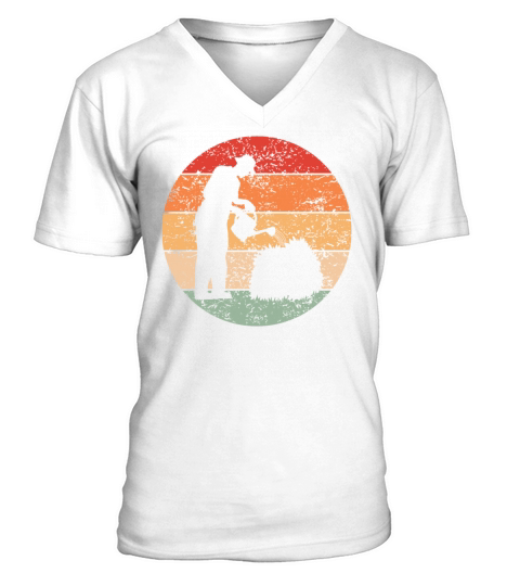 Gardener Profession Horticulture Retro Gift V-Neck T-shirt